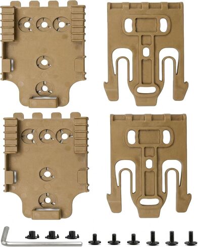 QLS Quick Locking System Kit, Drop Leg Holster + Fork & Duty Receiver Plate 2" Mid-Ride Universal Belt Loop Platform + Adjustable Elastic Leg Thigh Strap for Tourniquet Holder Gun Holster in Kuwait