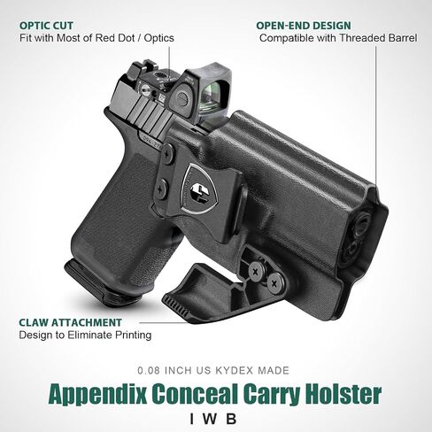 Tactical Scorpion Gear IWB Kydex Holster with Claw Right Hand Fits: Ruger RXM in Kuwait