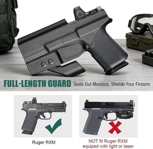 Tactical Scorpion Gear IWB Kydex Holster with Claw Right Hand Fits: Ruger RXM in Kuwait