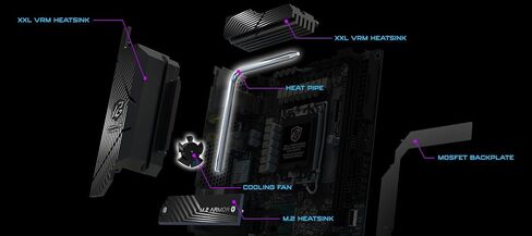 ASRock Phantom Gaming Intel Z790I Lightning WiFi DDR5 DIMMs up to 8600+ (OC) MHz 128GB LGA1700 M.2 Mini-ITX Motherboard SATA3 6.0 Gb/s Z790 802.11axe Wi-Fi 6E PCIe 5.0 x16 in Kuwait