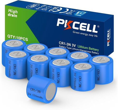 PKCELL CR1/3N 3V Lithium Battery DL1/3N 10-Pack in Kuwait