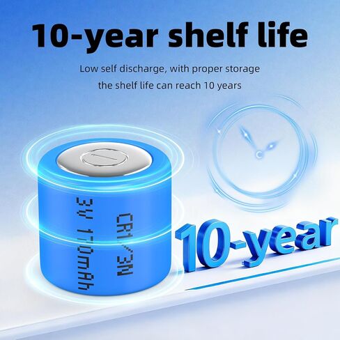 PKCELL CR1/3N 3V Lithium Battery DL1/3N 10-Pack in Kuwait