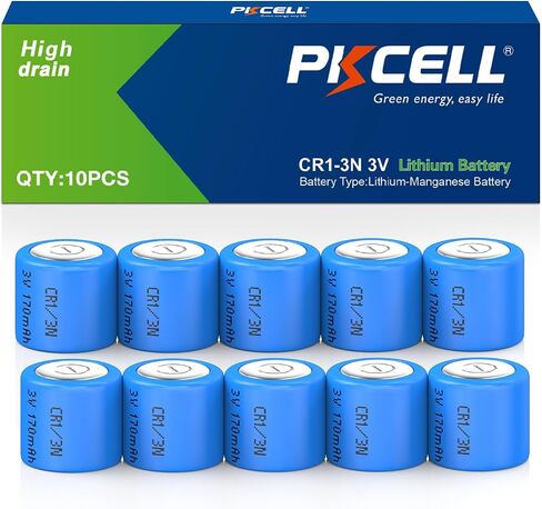 PKCELL CR1/3N 3V Lithium Battery DL1/3N 10-Pack in Kuwait