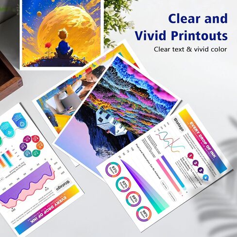 67XL Ink Cartridges Black/Color Combo Pack Replament for HP Ink 67 67XL in Kuwait
