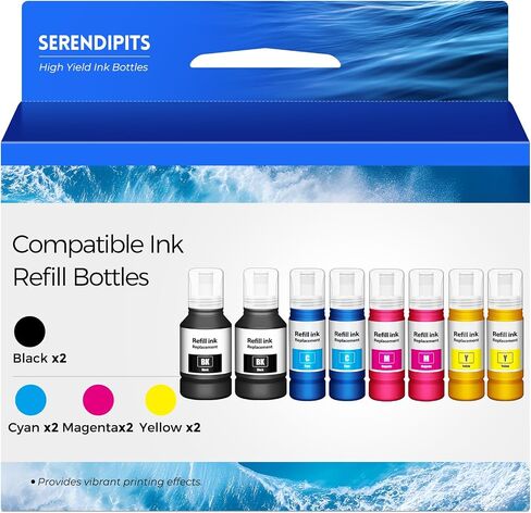 Comptible for EPT542 Ink Refill Bottles ET-5150 ET-5170 ET-5180 ET5850 5880 in Saudi Arabia