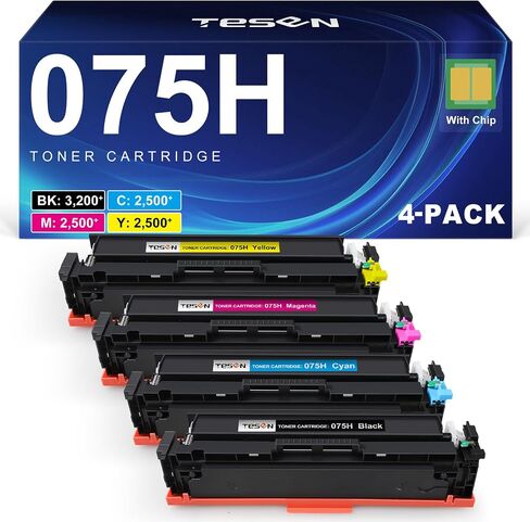 TESEN 075H 075 Toner Cartridge Set MF665CDW LBP646Cdw 4 Pack High Capacity in Saudi Arabia