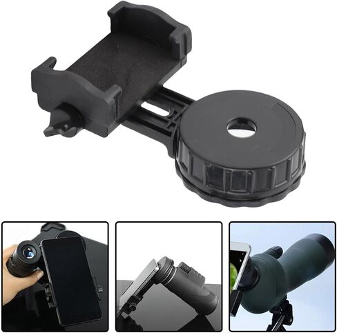 Microscope Cell Camera Adapter for Telescope, Light Hole Alignment, Image Contrast Enhancement, Suitable for 26-46.4mm Eyepiece, Sponge Material in Kuwait