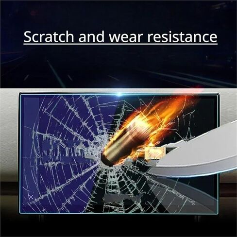 Tempered glass car navigation entertainment media touch screen protector For BYD/Shark brand 2024/2025 models (2-pack 15.6-inch) in Kuwait