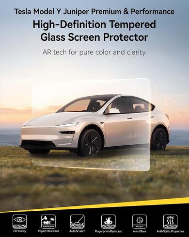 3W Tempered Glass Screen Protector for Tesla Model Y Juniper 2025-2026 in Saudi Arabia