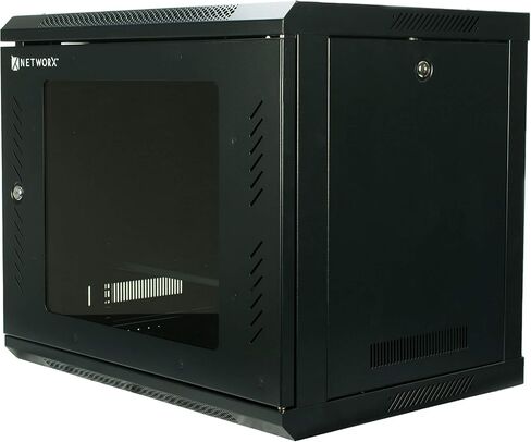 Networx 9U Wall Mount Server Cabinet - 24 Inch Depth, Acrylic Door, Flat Packed in Kuwait