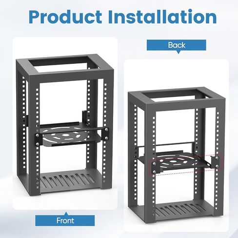 10 inch 1U Rack Mount for Apple Mac mini M2 and M1 Models, 8" Depth in Kuwait