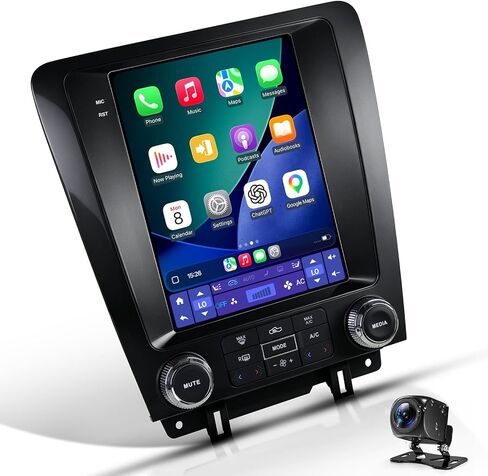 Car Stereo Radio Upgrade for Ford Mustang 2010 2011 2012 2013 2014, 9.7" QLED Touch Screen and 1080P Backup Camera, Android 13 Head Unit with CarPlay/Android Auto in Saudi Arabia