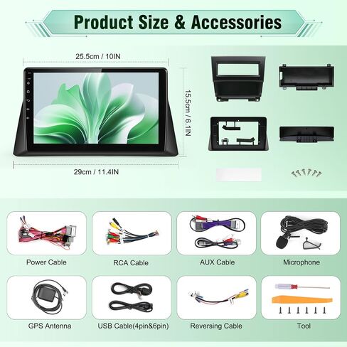 Car Radio Stereo for Honda Accord 2008-2013, CarPlay Android Auto in Saudi Arabia