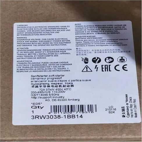 SMOCONE 1 Pcs 3RW3038-1BB14 New in Box 3RW30381BB14 Expediated in Kuwait