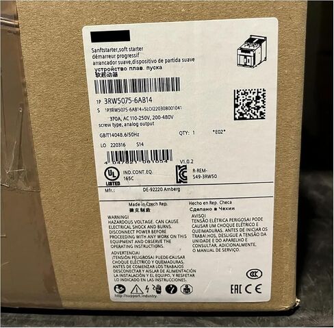SMOCONE 1 Pcs 3RW5075-6AB14 New in Box 3RW50756AB14 Expediated in Kuwait