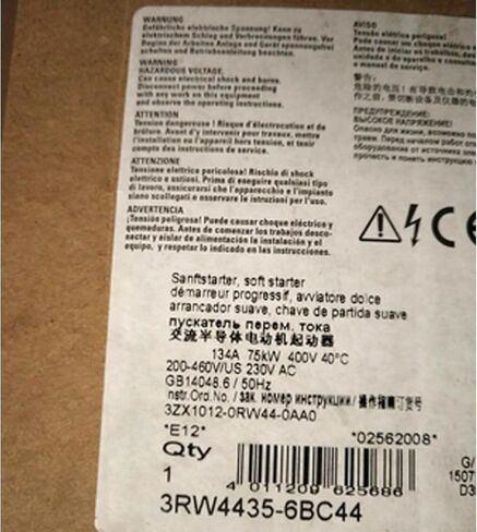 SMOCONE 1 Pcs 3RW4435-6BC44 New in Box 3RW44356BC44 Expediated in Kuwait