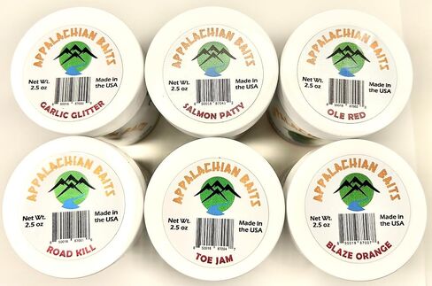 Garlic Glitter 2-Pack, Soft Sinking Dough Bait, Scented, (Trout, Steelhead, Panfish), 2.5 oz in Kuwait