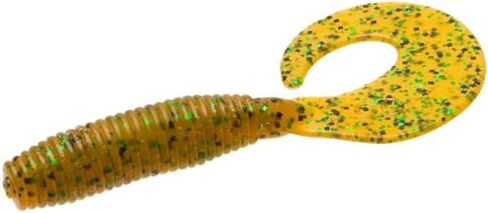 Zoom Bait Fat Albert Grub Bait-Pack of 10 (Rootbeer Pepper Green, 5-Inch) in Kuwait