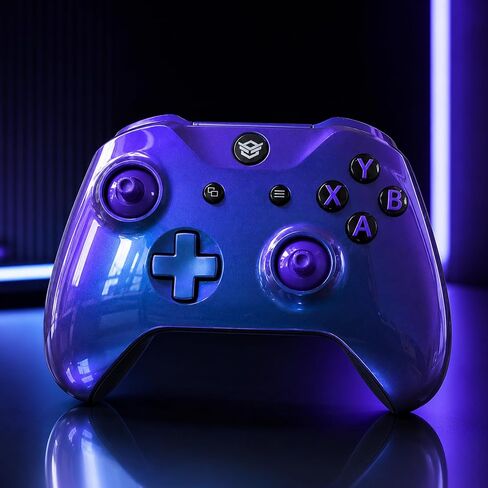 HEXGAMING ULTRA ONE Wireless Controller for Xbox Series X & S, for Xbox One, for Windows 7/8/10-4 Back Buttons - Hair Triggers - Interchangeable Thumbsticks - 6 Profiles - Chameleon Purple Blue in Kuwait