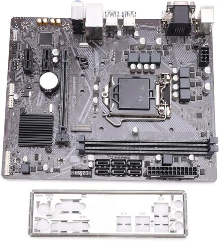 GOWENIC B460M D2V Computer Motherboard, LGA 1200 DDR4 M ATX PC Gaming Motherboard for Core i9 i7 i5 i3, Serial ATA III, DVI and VGA Port, USB 3.2, USB 2.0, 1xPCI E X1 in Kuwait