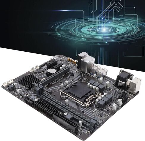 GOWENIC B460M D2V Computer Motherboard, LGA 1200 DDR4 M ATX PC Gaming Motherboard for Core i9 i7 i5 i3, Serial ATA III, DVI and VGA Port, USB 3.2, USB 2.0, 1xPCI E X1 in Kuwait