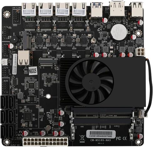 Pentium N6005 Industrial Motherboard NAS 4 Cores 4 Threads Low Power Processor 4x2.5G i226-V Network M.2 Slot 6xSATA DP HDMI 2.0 in Kuwait