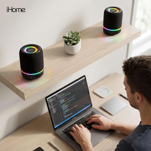 iHome 2-in-1 Portable Wireless Bluetooth Speaker with RGB Lights in Kuwait