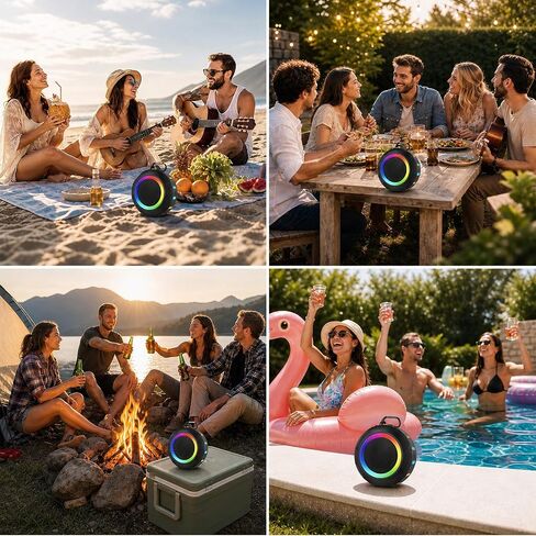 Waterproof Shower Bluetooth Speaker,IPX7 Gifts for Men Women Teens in Kuwait
