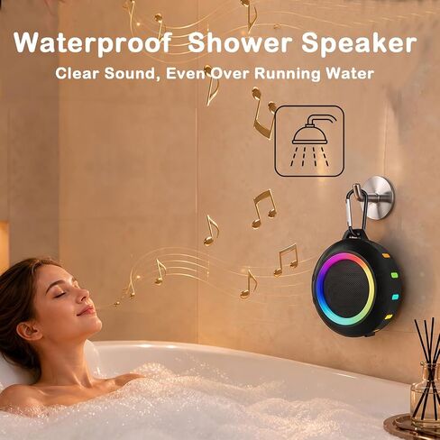 Waterproof Shower Bluetooth Speaker,IPX7 Gifts for Men Women Teens in Kuwait