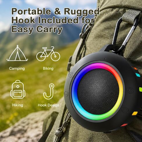 Waterproof Shower Bluetooth Speaker,IPX7 Gifts for Men Women Teens in Kuwait
