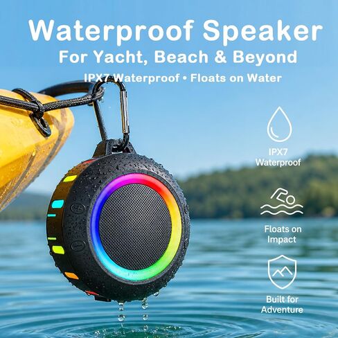 Waterproof Shower Bluetooth Speaker,IPX7 Gifts for Men Women Teens in Kuwait