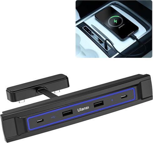 VIJIM USB Hub for Tesla, USB-C Typ-C 27W Fast Charging Docking Station in Kuwait