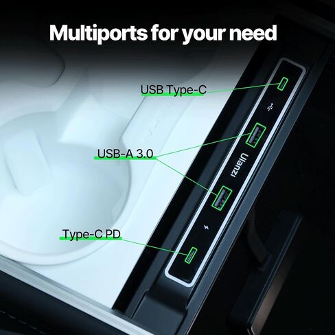VIJIM USB Hub for Tesla, USB-C Typ-C 27W Fast Charging Docking Station in Kuwait