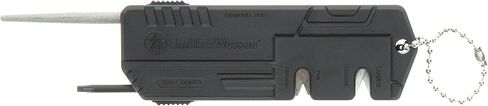 Smith & Wesson Knife Sharpener with Fine, Coarse Sides, Screwdriver, Heavy Duty Construction and Keychain for Survival, Hunting, Outdoor and EDC in Kuwait