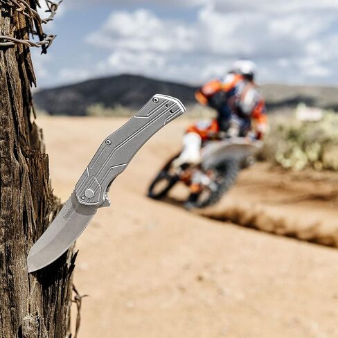 Kershaw Husker Folding Pocket Knife, 3-Inch Blade with SpeedSafe Assisted Opening, Frame Lock (1380) in Kuwait