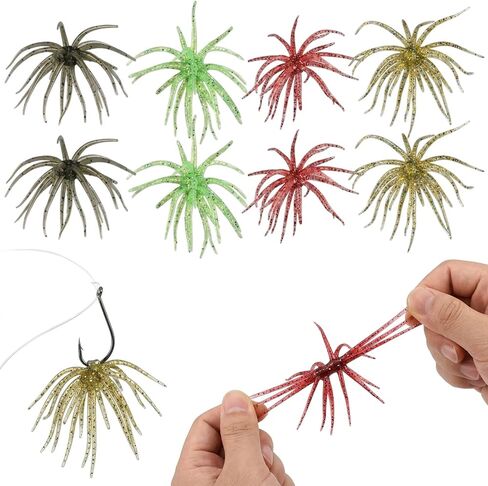 Urchin Bait, Dice Baits for Bass Fishing, Fuzzy Dice Fishing Lures with Slow Sinking Action in Saudi Arabia