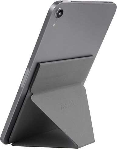 MOFT Invisible Slim Tablet Stand, Adjustable and Foldable Design, Compatible with Tablets Up to 7.9-9.7 Inches, Adhesive Version, Grey in Kuwait