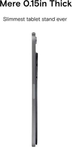 MOFT Invisible Slim Tablet Stand, Adjustable and Foldable Design, Compatible with Tablets Up to 7.9-9.7 Inches, Adhesive Version, Grey in Kuwait