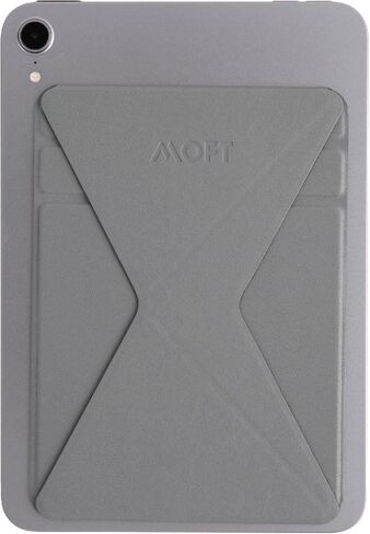 MOFT Invisible Slim Tablet Stand, Adjustable and Foldable Design, Compatible with Tablets Up to 7.9-9.7 Inches, Adhesive Version, Grey in Kuwait
