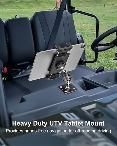 UTV Tablet Mount, Heavy Duty Drill Base Tablet Holder, 360° Adjustable Arm in Kuwait
