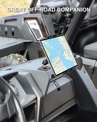 UTV Tablet Mount, Heavy Duty Drill Base Tablet Holder, 360° Adjustable Arm in Kuwait
