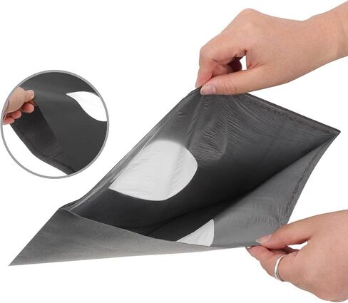 jojofuny 10pcs Vinyl Record Sleeves Set Black Po Material with Anti-Static and Features, Snug Fit Vinyl Storage Pouches to Keep Records and Protected for Personal Media Storage in Kuwait
