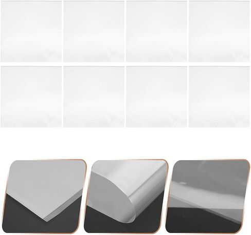 Generic 60pcs Plastic Vinyl Record Outer Sleeves Adhesive Seal Sturdy Protective Vinyl Album Covers Fingerprint-Free Storage in Kuwait