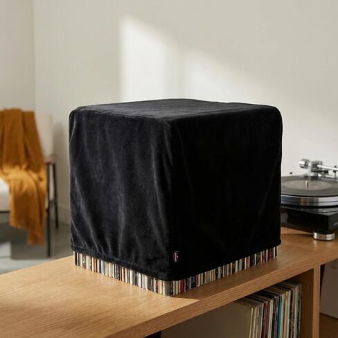 Vinyl, for Storage Shape Minimalist Organizational Needs Record Player Dust Cover Black Flannel Sleeve with Scratch Prevention Hair Protection Holds Pet in Kuwait