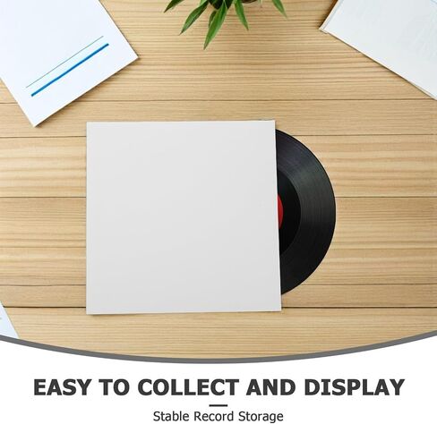 Generic 10pcs Vinyl Record Protective Sleeves Made from Sturdy Kraft Paper with Enhanced Protection and Dust Defense, Suitable for Albums and Vinyl Records, for Music Lovers in Kuwait