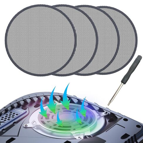 Heatsink Cover for PS5 | Dustproof and Breathable Metal Cooling Cover (Black) in Kuwait