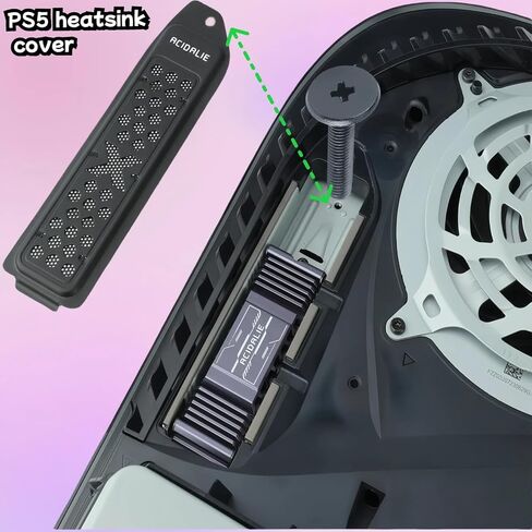 Heatsink Cover for PS5 | Dustproof and Breathable Metal Cooling Cover (Black) in Kuwait