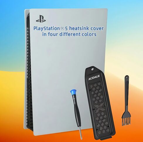 Heatsink Cover for PS5 | Dustproof and Breathable Metal Cooling Cover (Black) in Kuwait