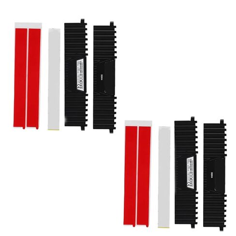 Karlak Protective Aluminum Cooling Fin for DDR / DDR2 / DDR3 / DDR4 Memory Bank, 2Pcs, Desktop Heatsink in Kuwait