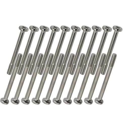 MEETOOT 20PCS 35mm Exhaust Long Screw Silver Nickel Plated Fan Screws Suitable for Fitting Water Cooled Radiators in Kuwait